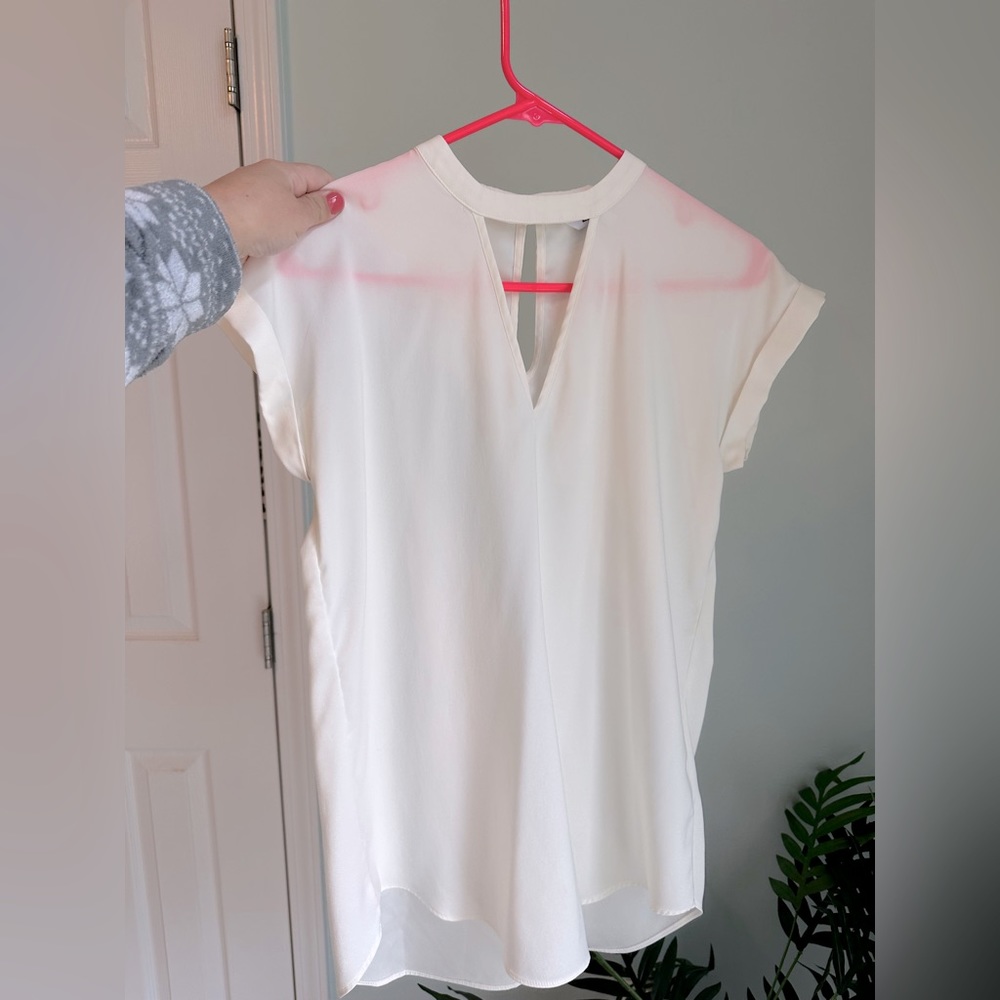 EXPRESS Womens White Blouse Size S